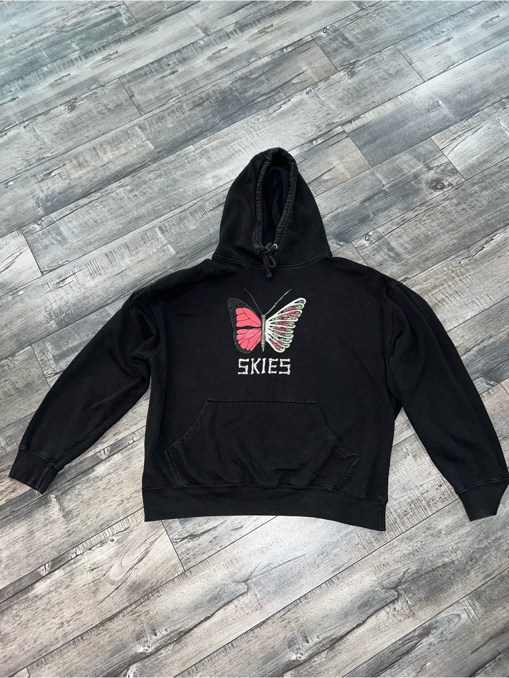 Black Butterfly 'Skies' Graphic Hoodie